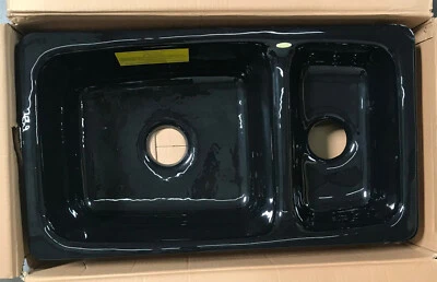 Fregadero de montaje bajo encimera CECO 732-UM alto-bajo 32" x 18" - negro solo recogida local Foto 1 de 4