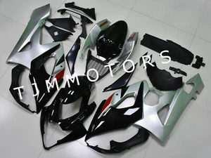 For GSXR1000 2005 2006Silver Black ABS Injection Mold Bodywork Fairing Kit Cowl - Bild 1 von 7