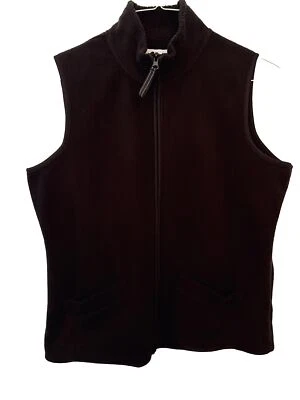 Chaleco Jason Maxwell Mujer Polar Cremallera Completa Negro Bolsillos Pequeño Grande Foto 1 de 4