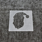 Reusable Strong Christmas Santa Claus Head Stencil. 350 Microns Stencils.