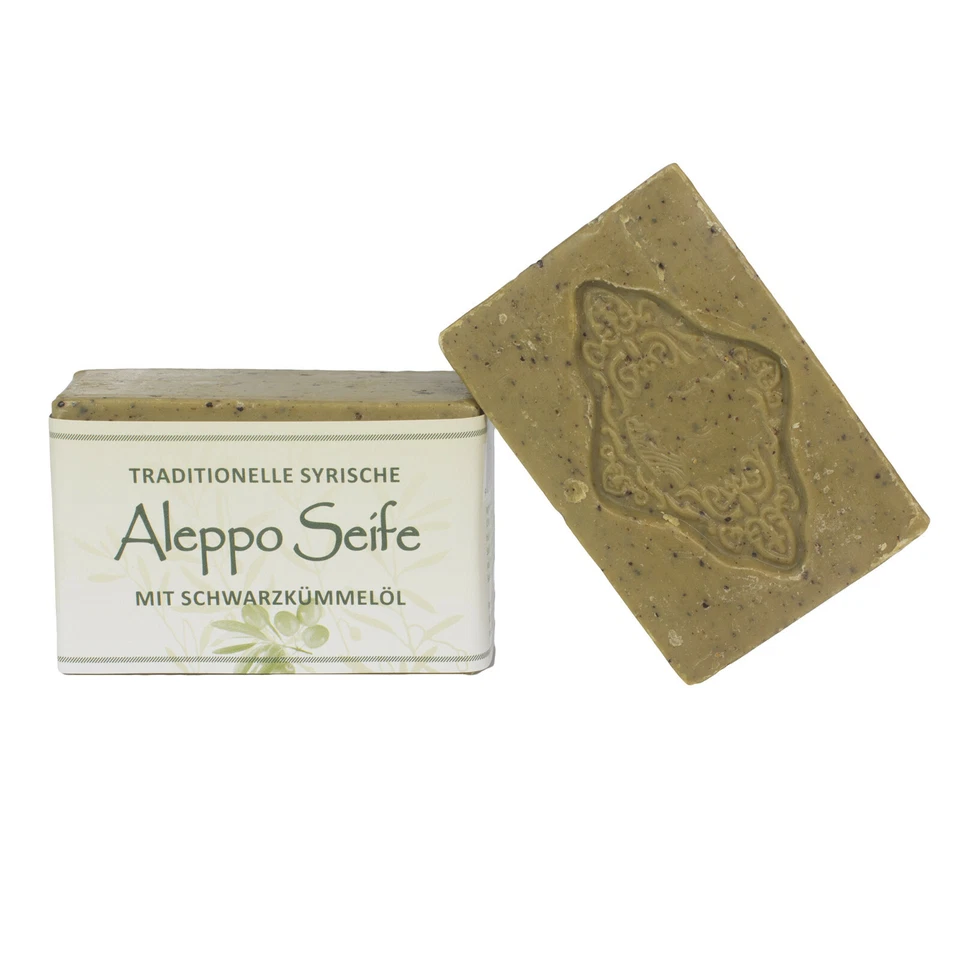 Aleppo Olivenölseife mit Schwarzkümmel 100g/stck 100g 5 )