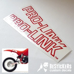 ADESIVI PRO LINK forcellone HONDA CR 1988 1989 88 89 500R CR500 CR500R RED rosso - Foto 1 di 2