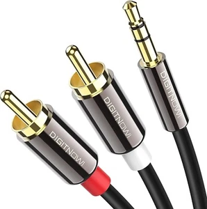 3.5mm to RCA Audio Auxiliary AUX Stereo Y Splitter Cable, 3.5 MM Convert to RCA - Picture 1 of 5