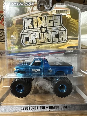 Ford F-350 Bigfoot 1990 Greenlight King of Crunch #4 1:64 - Serie 16 Chase Foto 1 de 2