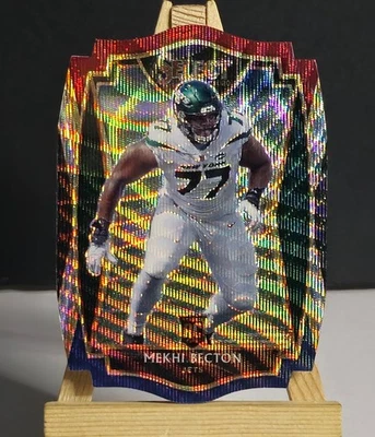 2020 Select #190 Mekhi Becton RC TRI-COLOR PRIZM DieCut Jets Rookie Card - Image 1 of 2