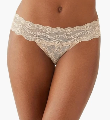 Braguita de bikini b.tempt'd by Wacoal para mujer de encaje beso beige talla M 8880 Foto 1 de 3