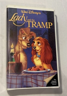Walt Disney’s Lady and the Tramp 1955 (VHS-1987) Black Diamond Classics - Image 1 of 3