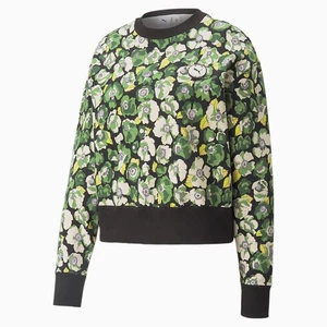 Suéter para mujer PUMA x LIBERTY estampado cuello redondo - Puma negro-flor AOP - Imagen 1 de 6