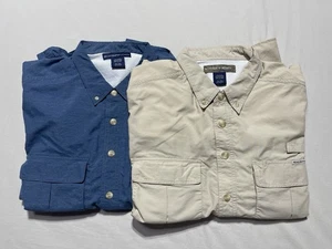 Exofficio Fishing Outdoor Shirts Mens XL Vented Long Sleeve Button Up (Lot of 2) - Picture 1 of 16
