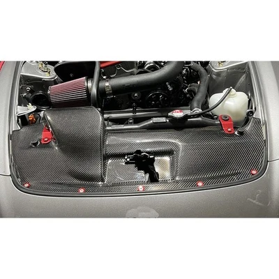 Cubierta de panel de enfriamiento de radiador de fibra de carbono real para Honda S2000 AP1 1999-2003 Foto 1 de 3