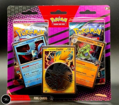 Pack 2 Blister Pokémon | Articuno - Zapdos - Promociones Tyranitar | ¡SELLADO! Foto 1 de 2