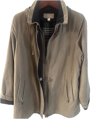 Women's Hooded Dark Taupe Winter Coat Sz Large Croft & Barrow - Image 1 of 4