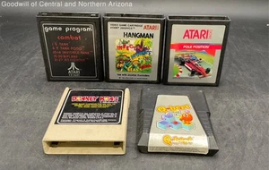 Lot Of 5 Atari 2600 Platform Puzzle Racing Sports Simulation Video Games - Picture 1 of 6