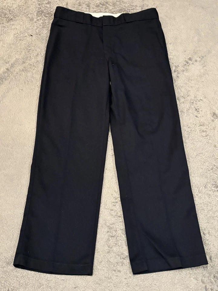 Pantalones Dickies Para Hombre 34x30 Azul 874 Ajuste Original Trabajo Sarga Pierna Recta Uniforme Foto 1 de 4