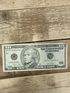 2001 10 Dollar Bill - Picture 1 of 1