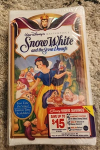 Snow White and the Seven Dwarfs 1st Release on VHS Factory Sealed Brand New - Picture 1 of 7
