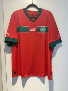 Morocco WC 2002 FRMF Puma DryCell Home Soccer Football Jersey Shirt Kit NWT 2XL - Picture 1 of 9