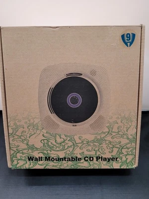 Wall Mounted CD Player White Bluetooth FM Radio KC-609 - Image 1 of 2