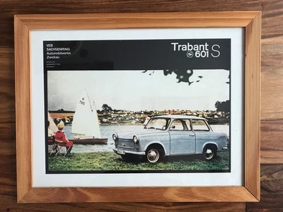 Vintage-Werbeplakat „Trabant 601 S“ Ostalgie pur! - Bild 1 von 2