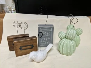 Six Assorted Photo/Memo Holders - Picture 1 of 5