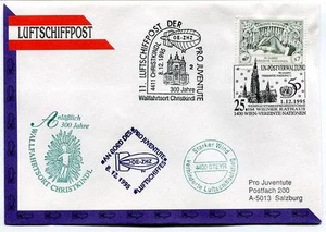 1995 Luftschiffpost n. 11 Pro Juventute Dirigibile OE-ZHZ Christkindl Steyr ONU - Picture 1 of 1