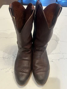 Men's Leather Durango Cowboy Boots Size 8EE- Slip On- Few Scuffs-FR104 P104012 - Picture 1 of 15