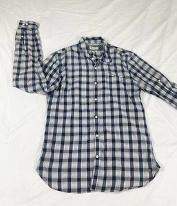 VTG Scotch And Soda Mens Blue Plaid Long Sleeve Button Up Shirt Size L - Bild 1 von 11