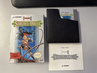 NES Simon’s Quest Castlevania II CIB Game Box Manual Styrofoam W/ Protector - Image 1 of 4