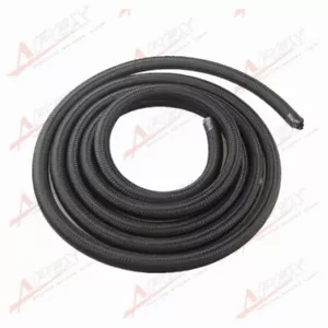 Black Nylon Cover Braided 1500 PSI 6AN AN6 Oil Fuel Gas Line Hose 6M(19.7FT) - Foto 1 di 4