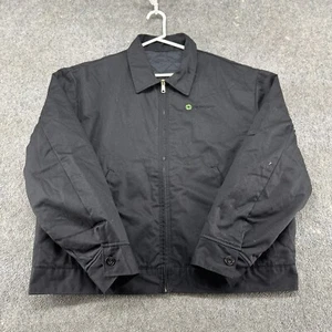 Dickies Jacket Mens XL Black Bomber Quilted Lined Solid Full Zip Workwear Y2K - Picture 1 of 13