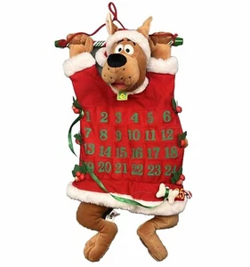 Vintage Scooby Doo Advent Calendar Plush Christmas Hanging Warner Bros 13x23 - Picture 1 of 21
