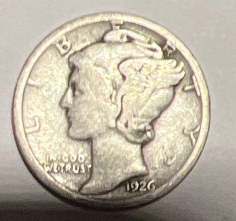 1926-S Mercury Dime Silver USA 10c * TOUGHER DATE *-ACTUAL PHOTOS A1 Cover