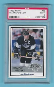 1990-91 Kraft 15 Wayne Gretzky LA Kings! PSA 9 MINT! NO PSA HIGHER! VERY RARE! - Picture 1 of 6