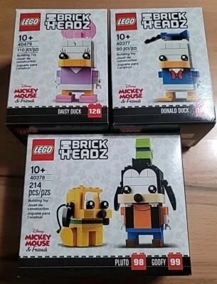 乐高 BrickHeadz 迪士尼 唐老鸭 Daisy Goofy 冥王星 40377,40476,40378 退回 — 第 1/4 张图片