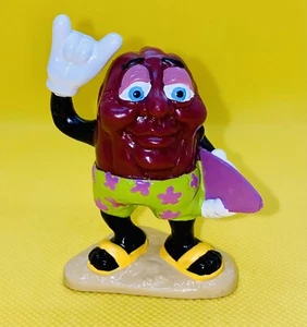 Figura de PVC Surfer Dude 1988 Calrab 1988 vintage California Raisins 2,75" - Imagen 1 de 5