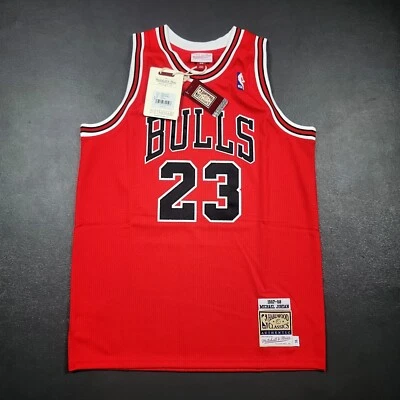 Camiseta deportiva 100 % auténtica Michael Jordan Mitchell Ness 97 98 Bulls XL 18/20 juvenil Foto 1 de 4