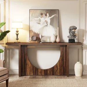 71" Long Narrow Console Table for Entryway Hallway, Farmhouse Entry Foyer Table - Picture 1 of 11
