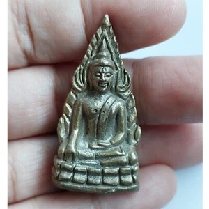 Buddha Chinnarat Thai Amulett 1,8" Messing Statue Figur - Bild 1 von 5