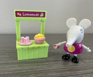 Jazwares Peppa Pig Emily Elephant Lemonade Stand Figure Playset - Complete HTF
