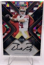 Brock Purdy - 1/4 Rookie Autograph 2022 Wild Card Auto Mania RC #1 Of Only 4