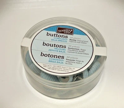  Stampin' Up! Contenedor Pana Baja Breeze Buttons incluyendo 16 brads Foto 1 de 3