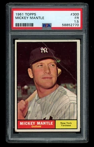 1961 Topps #300 Mickey Mantle PSA 1.5 - Picture 1 of 2