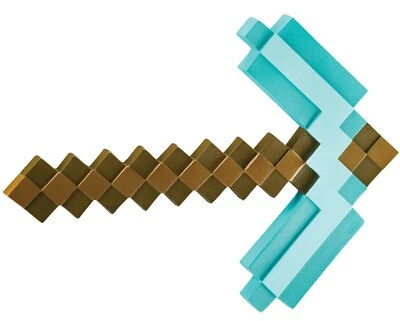 MINECRAFT Diamant Diamond Spitzhacke Axt Pickaxe 41 cm von DISGUISE - Bild 1 von 4