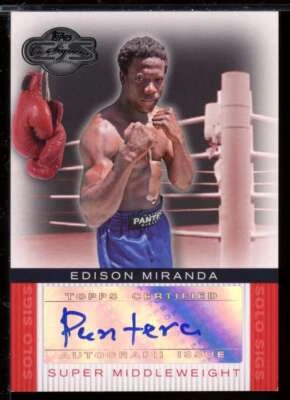 Edison Miranda Card 2008 Topps Co-Signers Solo Sigs #EM - Image 1 of 2