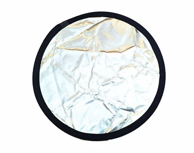 High Reflective Dimpled Silver Reflector 80cm Silver/Black Reflector Studio - Image 1 of 3