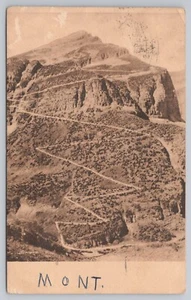 Swift Current Pass Trail Switchbacks Glacier National Park MT 1927 - Picture 1 of 2