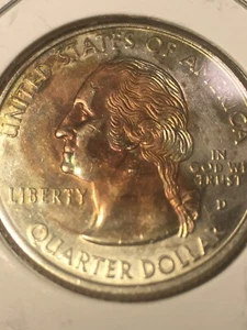 1999-D Extreme Missing Clad Error Quarter obverse Stunning - Picture 1 of 3