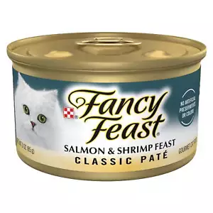 Purina Fancy Feast Classic Pate Wet Cat Food Grain Free 3 Oz Cans (24 Pack) - Picture 1 of 5