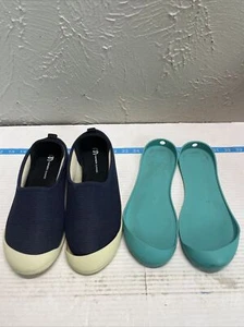 Zapatillas Mahabis Verano Flujo Malla Azul Marino Crema Verde Suelas de Goma Mujer Talla 37 - Imagen 1 de 6
