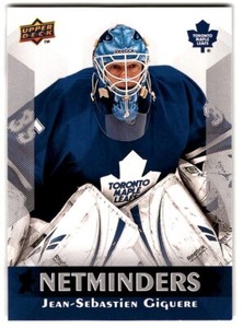 2010-11 Upper Deck Netminders Jean-Sebastien Giguere #N17 Toronto Maple Leafs